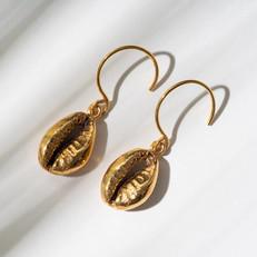 Concha Earrings Gold via Cano