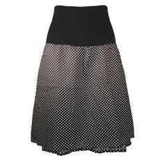 Organic skirt Freudian, black with little dots via Frija Omina