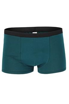 Organic men’s trunk boxer shorts, smaragd via Frija Omina