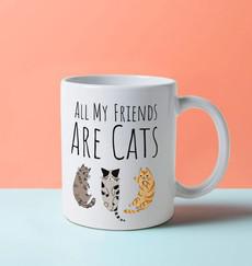 All My Friends are cats - Mug via Lost in Samsara