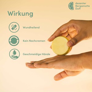 Feste Handcreme, vegan und bio, Nachfüller - 30g from 4peoplewhocare