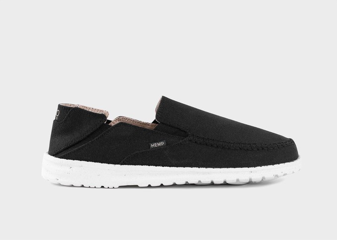 SunSlide Hemp Slip-on for Women in Black from 8000kicks