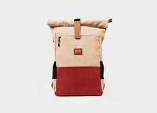 Everyday Backpack in Beige and Red via 8000kicks