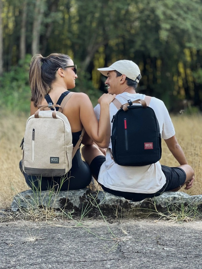 Small Hemp Backpack in Black from 8000kicks