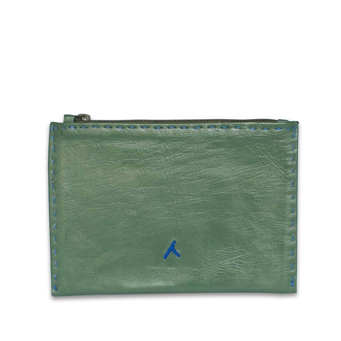 Embroidered Leather Pouch from Abury