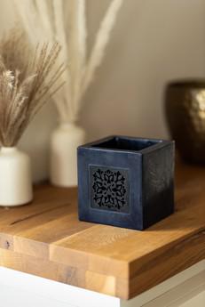 Small Wax Lantern with Wooden Window via Abury