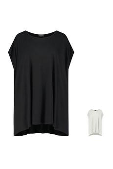 Midi t-shirt korte mouw Ecovero  via Aimmea