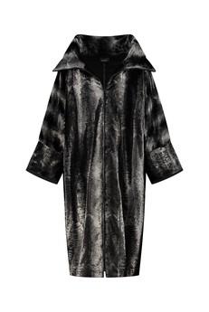 Maxi jas faux fur (viscose/katoen) via Aimmea