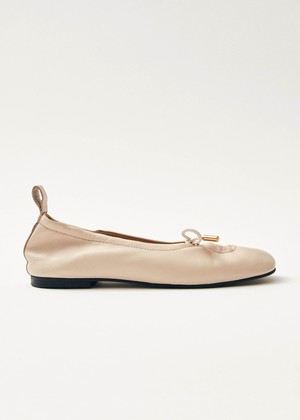 Rosalind Cream Leather Ballet Flats from Alohas