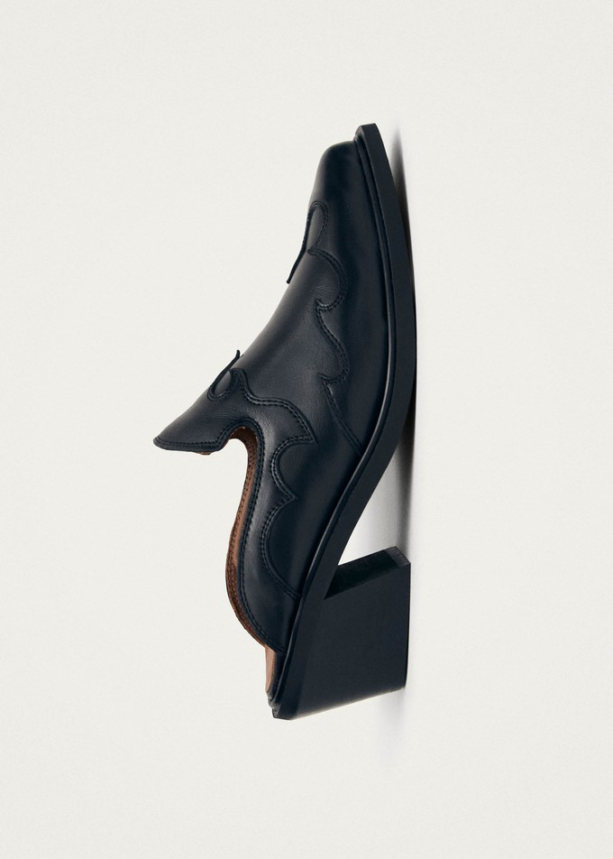 Weston Black Leather Mules from Alohas