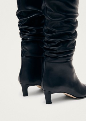 Kalila Black Leather Boots from Alohas