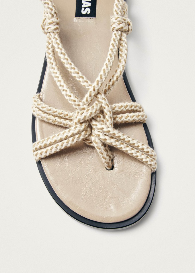 Tory Stone Beige Sandals from Alohas