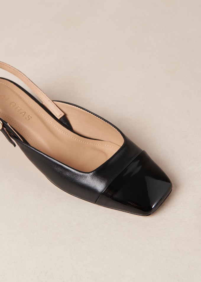 Lindy Bliss Black Leather Pumps from Alohas