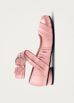 Volant Silky Pink Ballet Flats from Alohas