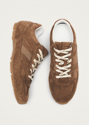 Tb.56 Suede Brown Leather Sneakers from Alohas