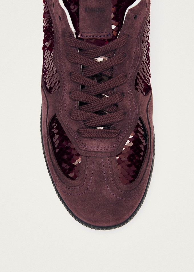 Tb.490 Glint Burgundy Leather Sneakers from Alohas