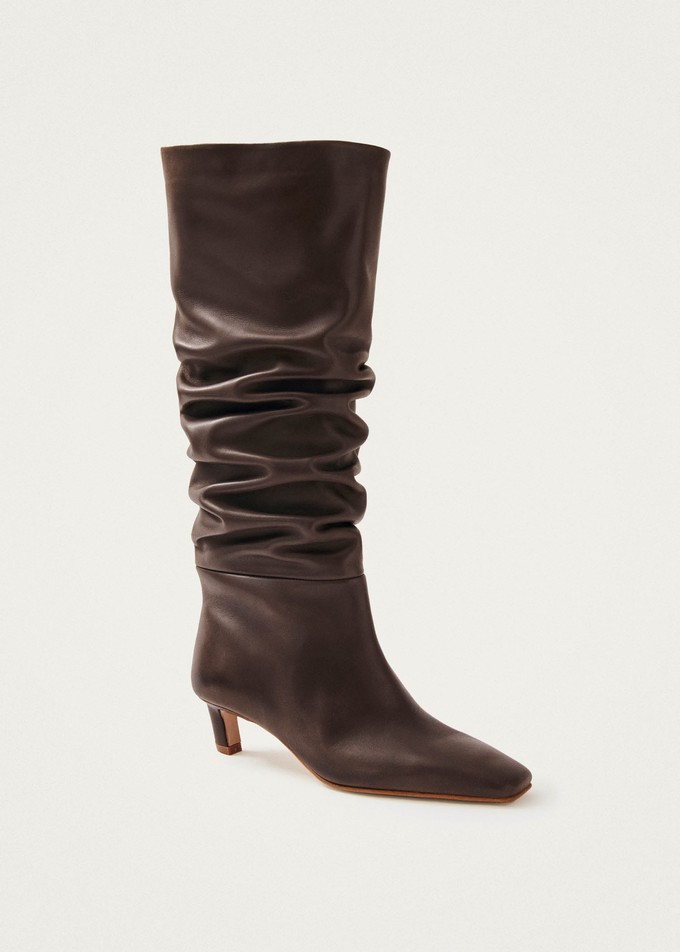 Kalila Brown Leather Boots from Alohas