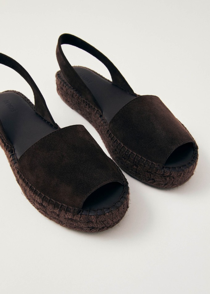 Ibizas Suede Brown Leather Espadrilles from Alohas
