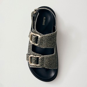 Harper Soft Grey Leather Sandals from Alohas