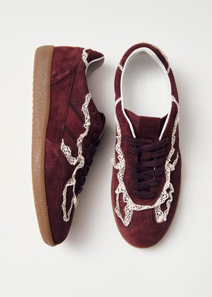 Tb.490 Crochet Burgundy Leather Sneakers from Alohas