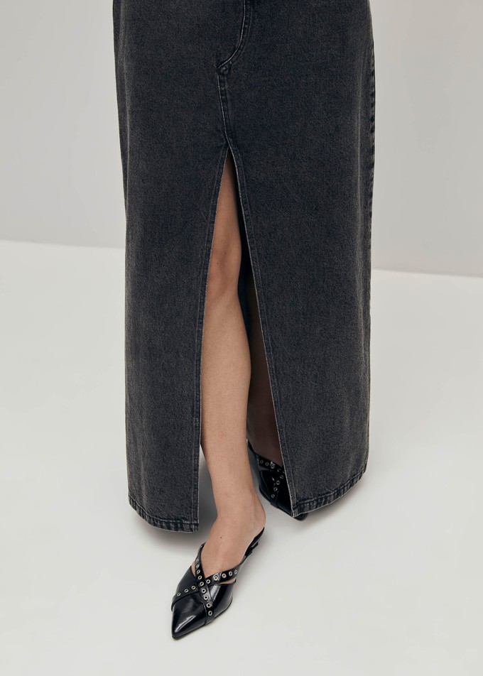 Mariana Black Denim Skirt from Alohas