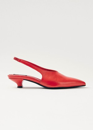 Eros Red Leather Pumps from Alohas