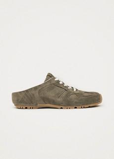 Tb.56 Mule Khaki Leather Sneakers via Alohas