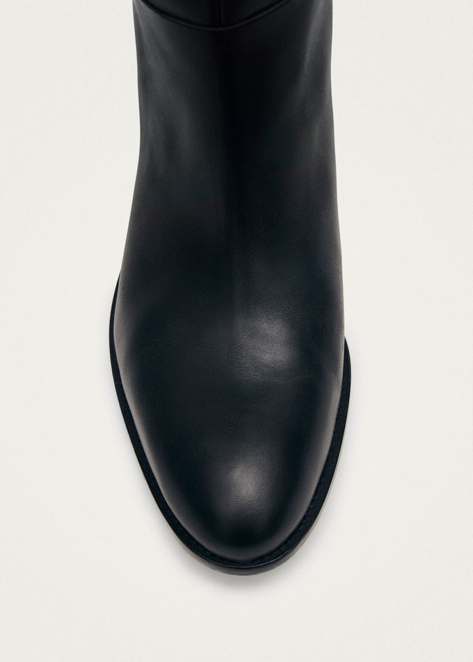 Billie Black Leather Boots from Alohas