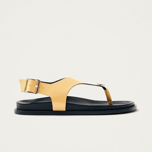 Harbor Onix Vanilla Leather Sandals from Alohas