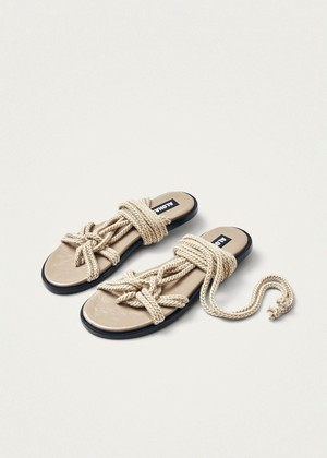 Tory Stone Beige Sandals from Alohas