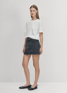 Boston Black Denim Skirt via Alohas