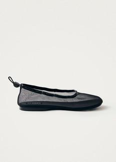 Gill Mesh Black Ballet Flats via Alohas