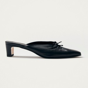 Amar Black Leather Mules from Alohas