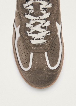 Tb.490 Rife Taupe Leather Sneakers from Alohas