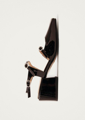 Withnee Onix Brown Leather Pumps from Alohas