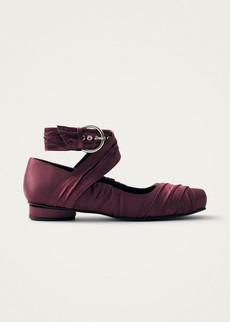 Volant Silky Burgundy Ballet Flats via Alohas