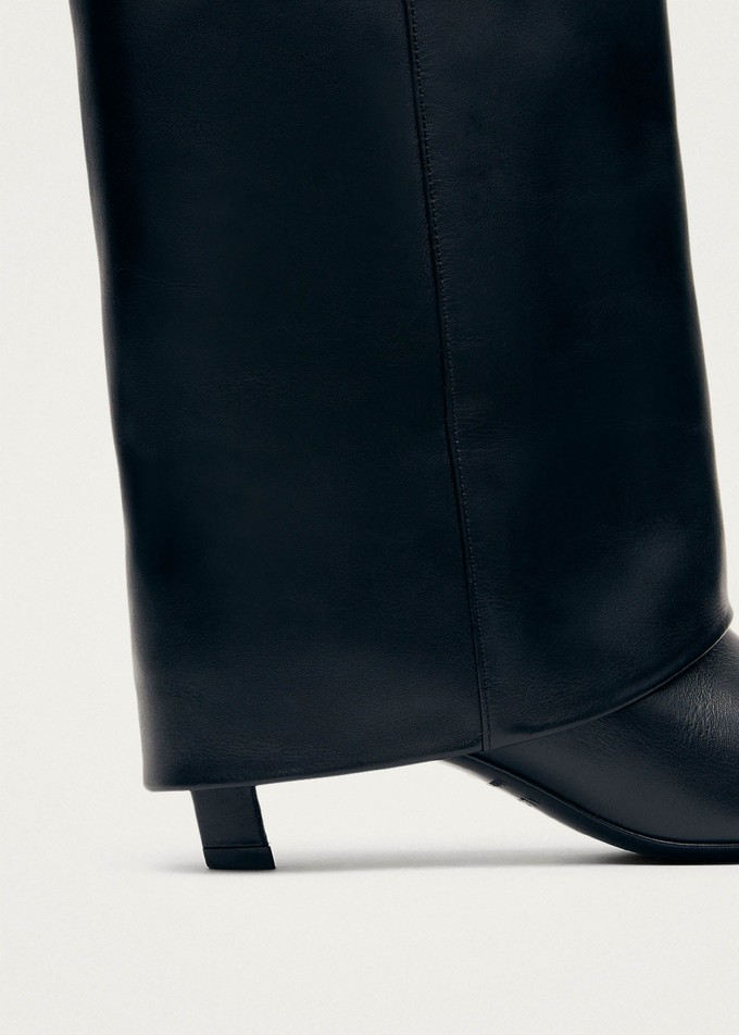 Evita Black Leather Boots from Alohas