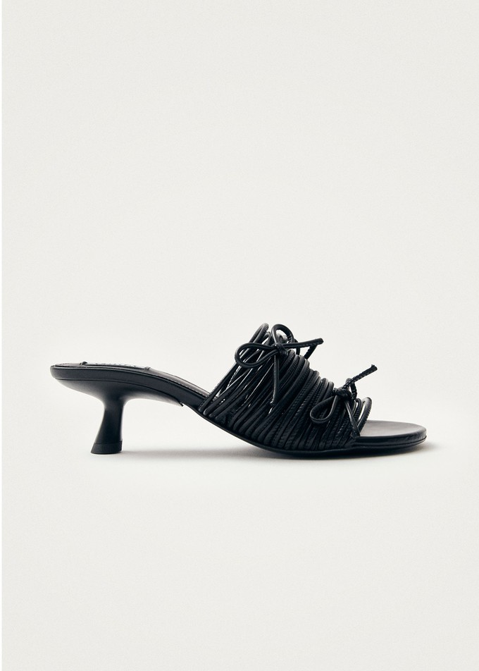 Viva Black Leather Sandals from Alohas