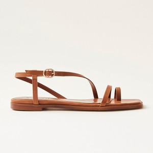 Sloane Brown Vegan Leather Sandals from Alohas