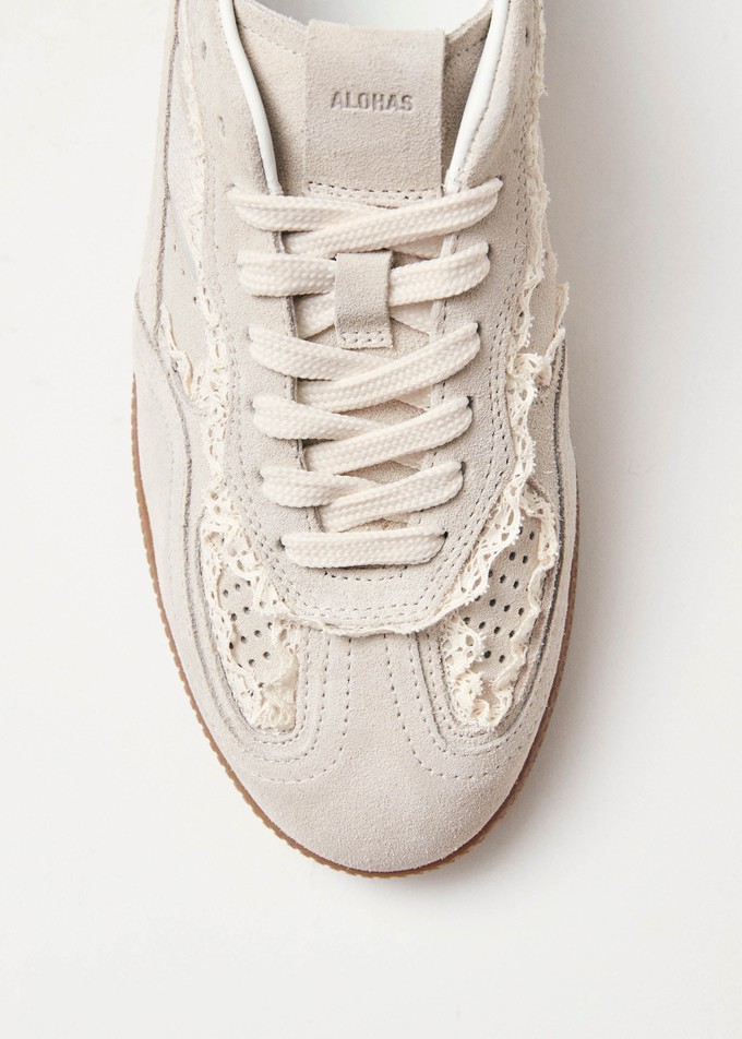 Tb.490 Crochet Cream Leather Sneakers from Alohas