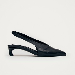 Evadne Black Leather Pumps from Alohas