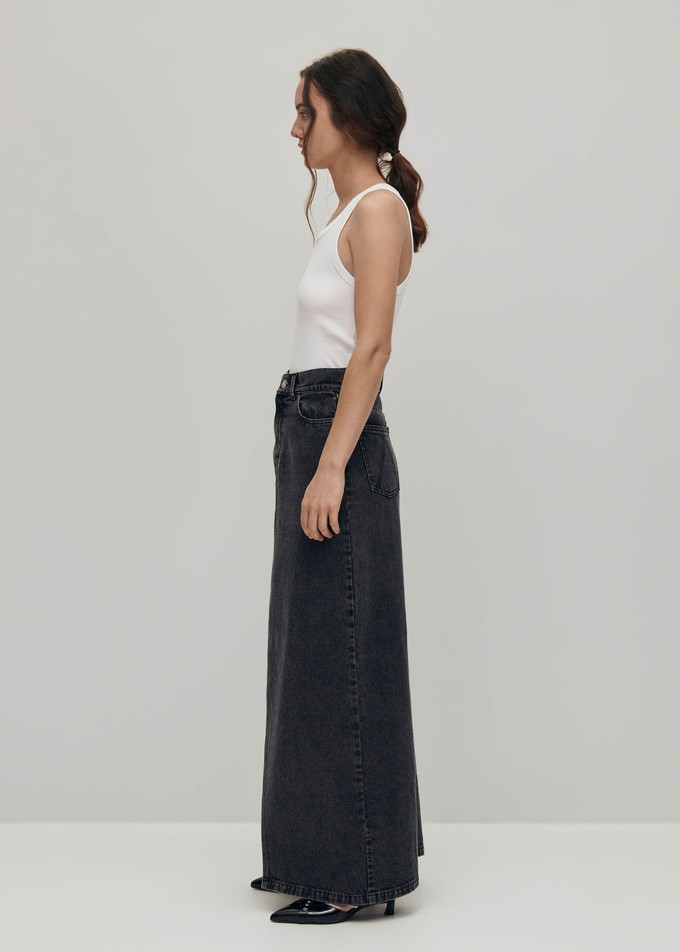 Mariana Black Denim Skirt from Alohas