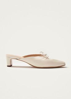 Amar Cream Leather Mules via Alohas