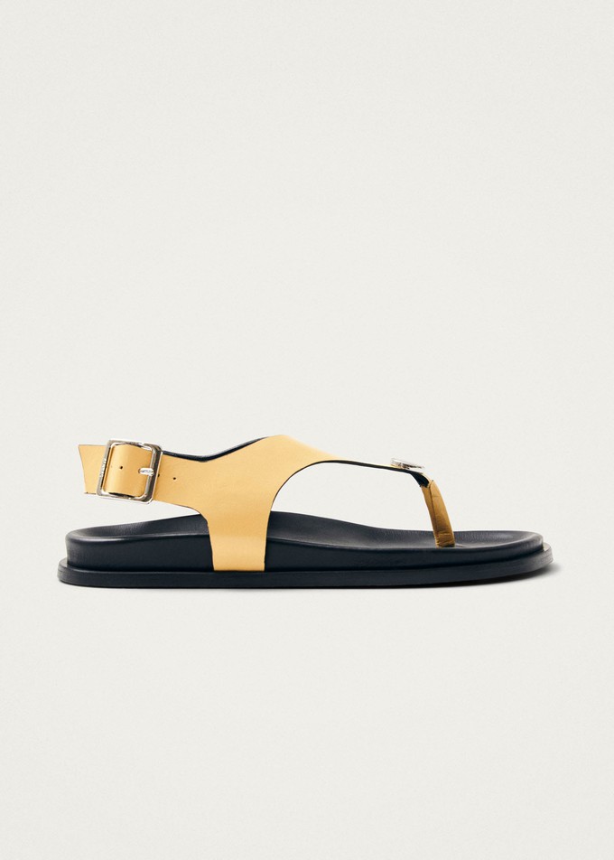 Harbor Onix Vanilla Leather Sandals from Alohas