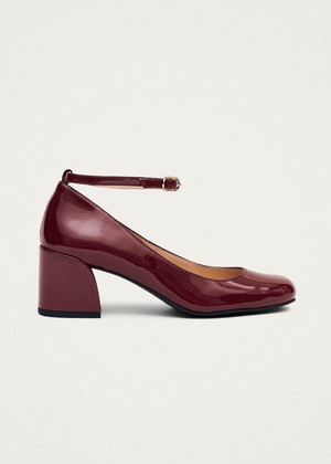 Antoine Onix Burgundy Leather Pumps from Alohas