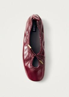 Rosalind Onix Burgundy Leather Ballet Flats via Alohas