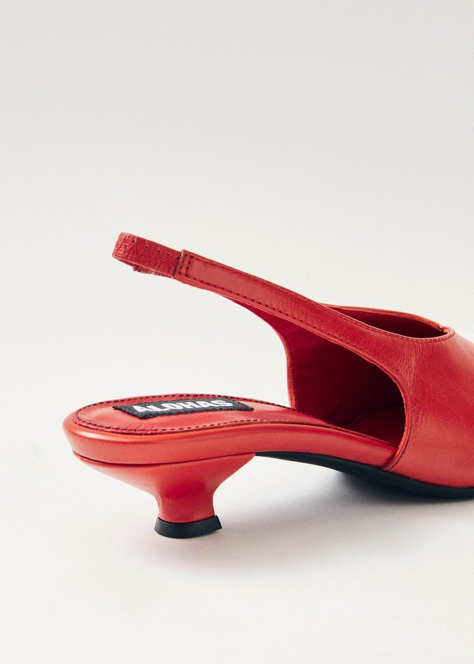 Eros Red Leather Pumps from Alohas