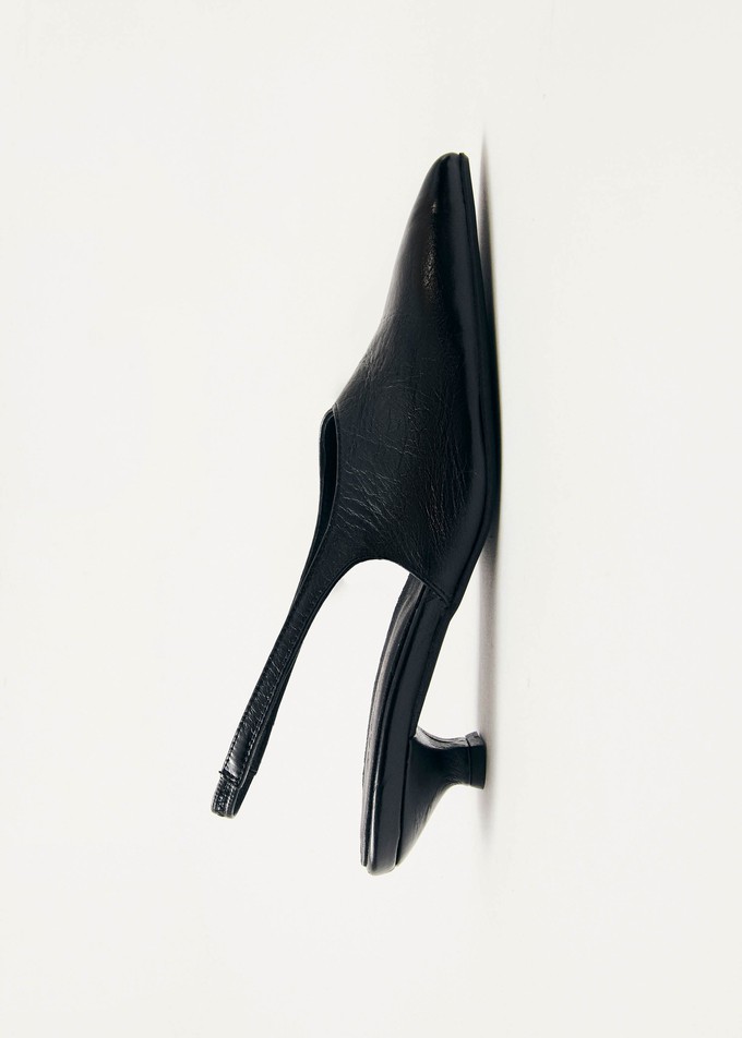 Eros Black Leather Pumps from Alohas