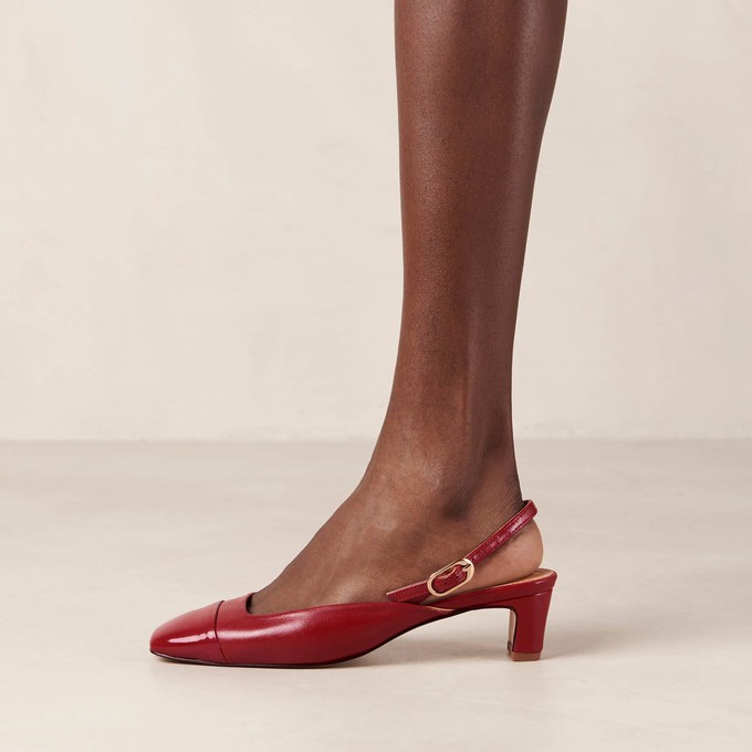Lindy Bliss Red Leather Pumps from Alohas