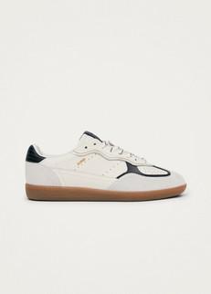 Tb.490 Rife Grain White Black Leather Sneakers via Alohas